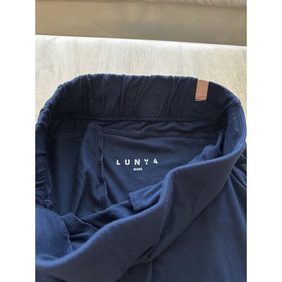 Lunya Soft Modal Restore Pocket Base Legging: Navy Blue Size Small - Picture 3 of 6